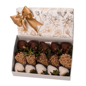 Caja dulce fresas para mamá