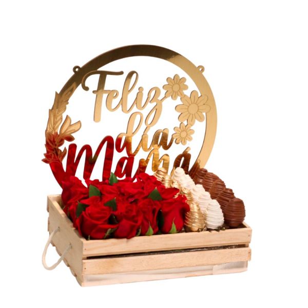 Feliz día mamá rosas - Imagen 2