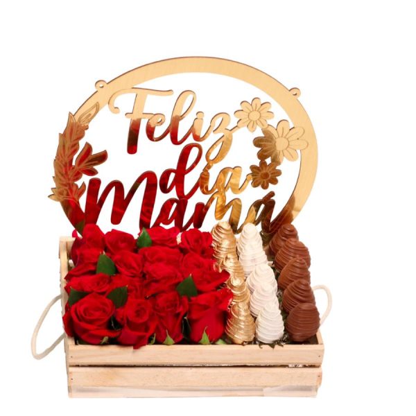 Feliz día mamá rosas - Imagen 3